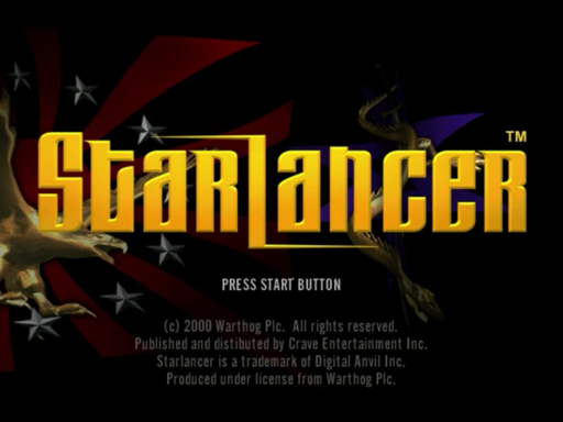 StarLancer title screen for Sega Dreamcast